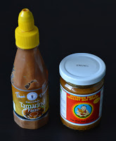 Tamarindensaft und Sojabohnenpaste